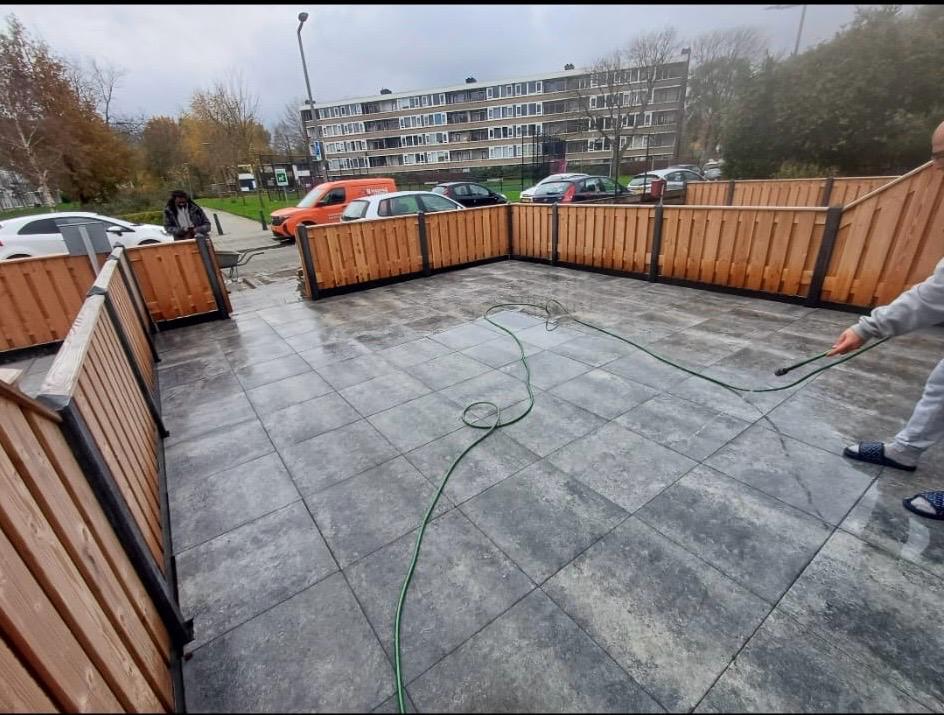 Keramische voortuin